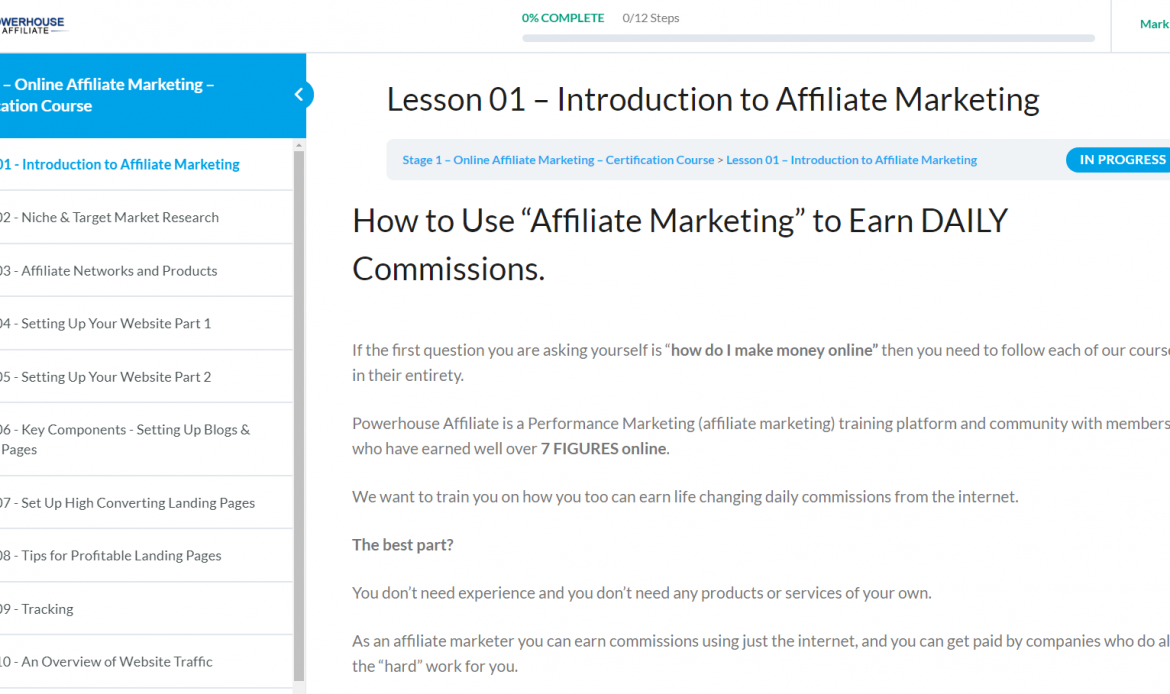 affiliate marketing programs